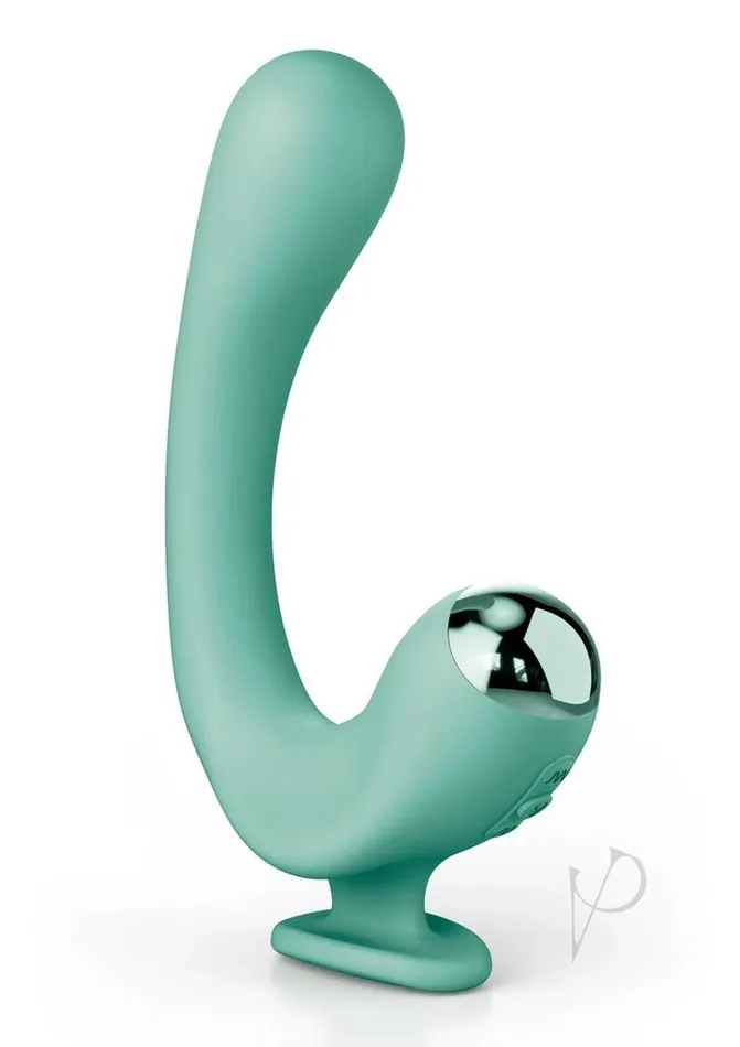 Jimmyjane JimmyJane Reflexx Rabbit 2 Rechargeable Silicone Vibrator Teal Vibrators