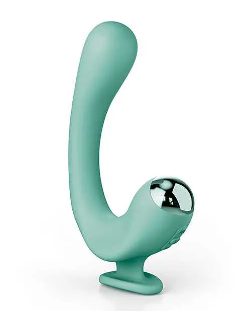 Jimmyjane JimmyJane Reflexx Rabbit 2 Rechargeable Silicone Vibrator Teal Vibrators