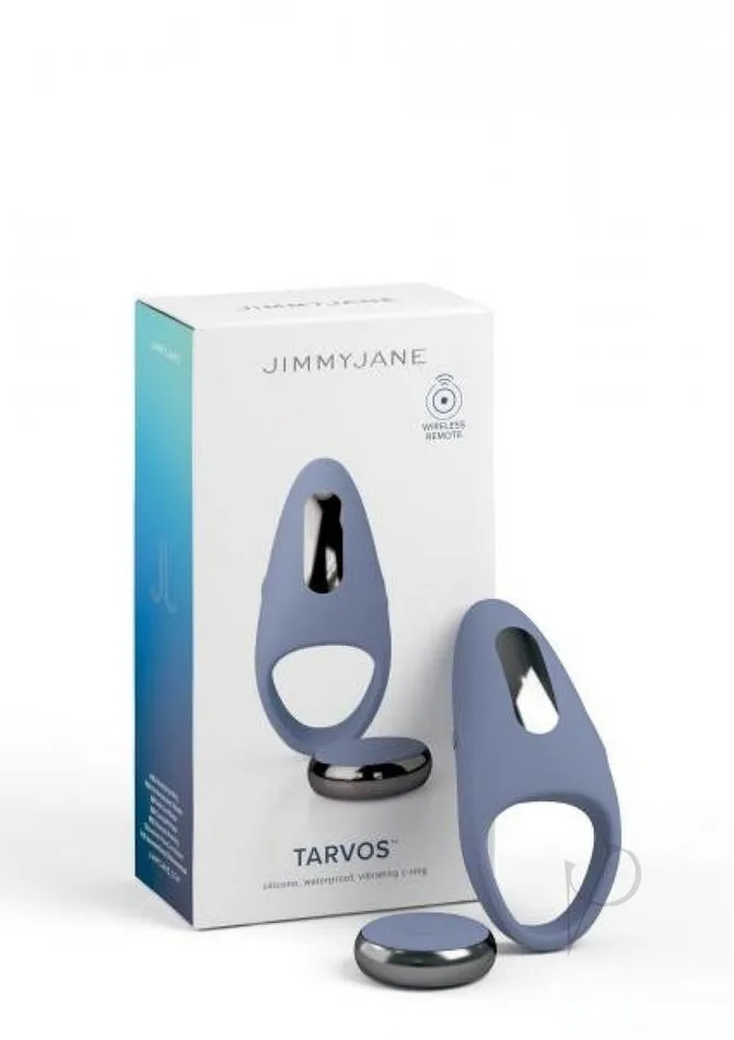 JimmyJane Tarvos Rechargeable Silicone Cock Ring with Remote Control Blue Jimmyjane Male Sex Toys JimmyJane Tarvos Rechargeable Silicone Cock Ring with Remote Control Blue Jimmyjane Male Sex Toys