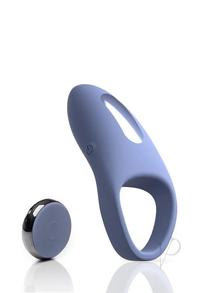 JimmyJane Tarvos Rechargeable Silicone Cock Ring with Remote Control Blue Jimmyjane Male Sex Toys