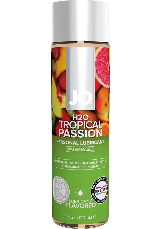JO H2O Water Based Flavored Lubricant Tropical Passion 4oz System Jo Lubricants JO H2O Water Based Flavored Lubricant Tropical Passion 4oz System Jo Lubricants