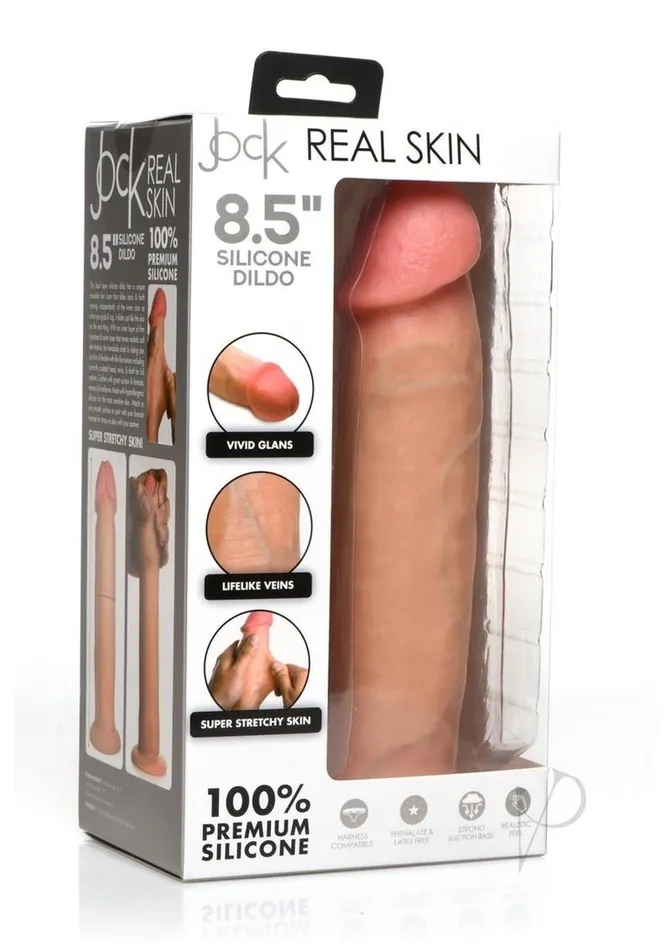 Jock Dildos Jock Real Skin Silicone Dildo 85in Vanilla