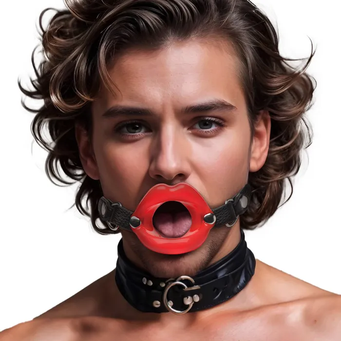 Juicy Lips Silicone Open Mouth Gag Master Series Female Sex Toys