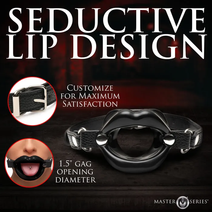 Juicy Lips Silicone Open Mouth Gag Master Series Female Sex Toys