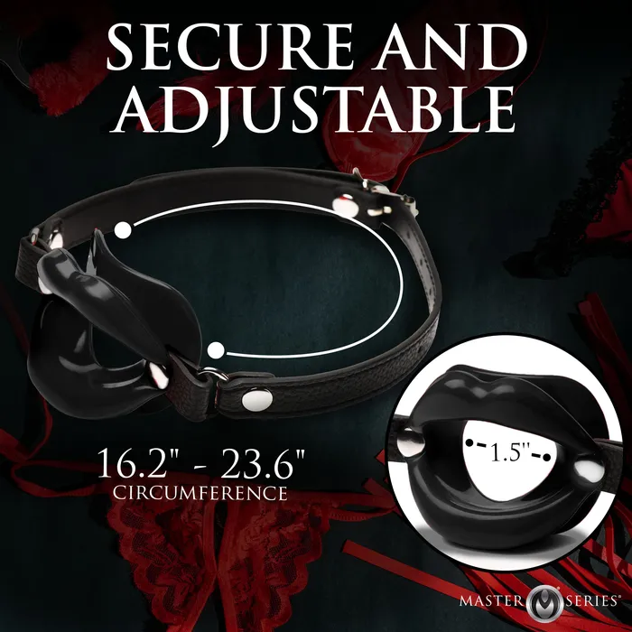 Juicy Lips Silicone Open Mouth Gag Master Series Female Sex Toys