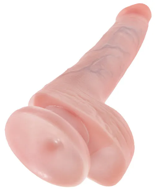 King Cock Dildos King Cock Dildo with Balls 6in Vanilla