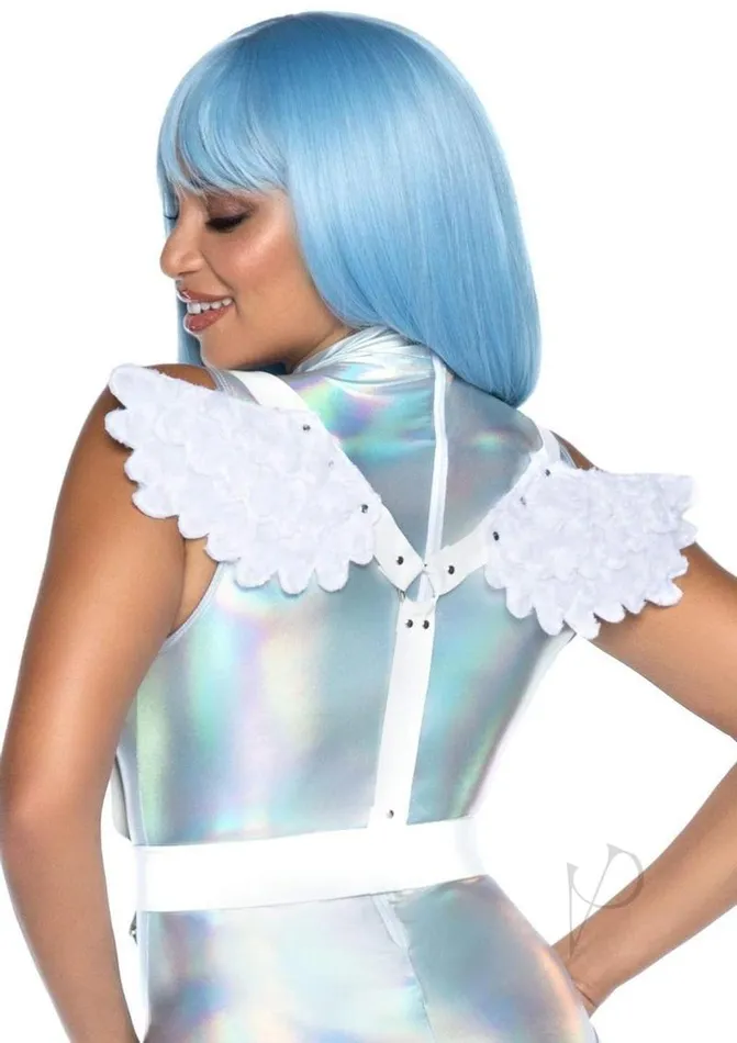 Leg Avenue Furry Angel Wing Body Harness OS White Leg Avenue Female Sex Toys Leg Avenue Furry Angel Wing Body Harness OS White Leg Avenue Female Sex Toys