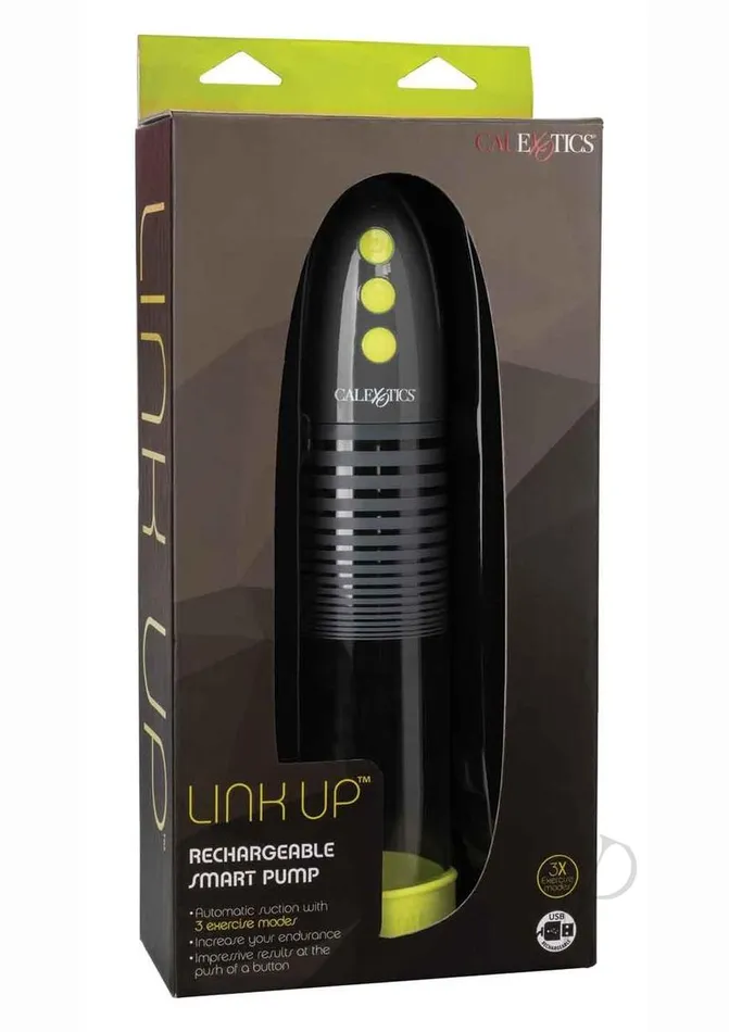 Link Up Rechargeable Smart Penis Pump Green Link Up Male Sex Toys