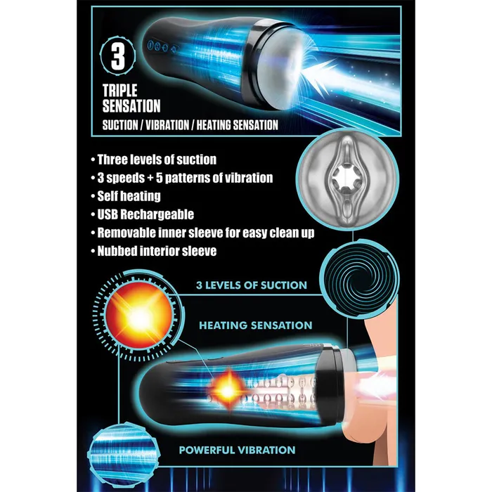 LoveBotz Male Sex Toys The Milker 15X Squeezing Masturbator
