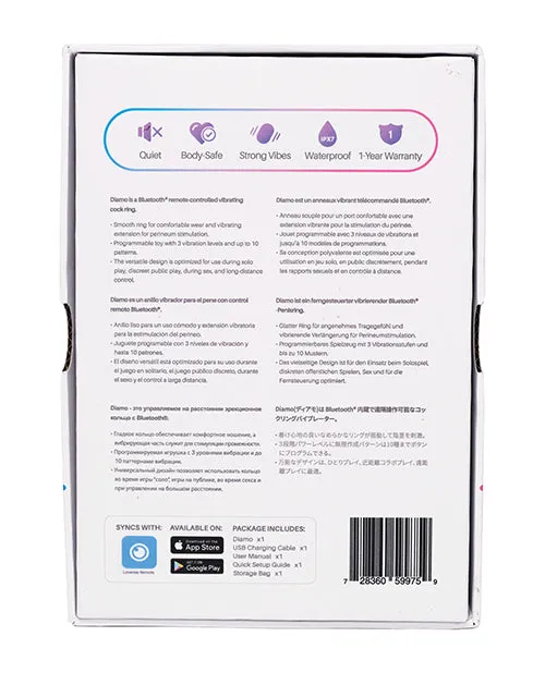Lovense Diamo App Compatible Vibrating Silicone Cock Ring Black Lovense Male Sex Toys Lovense Diamo App Compatible Vibrating Silicone Cock Ring Black Lovense Male Sex Toys