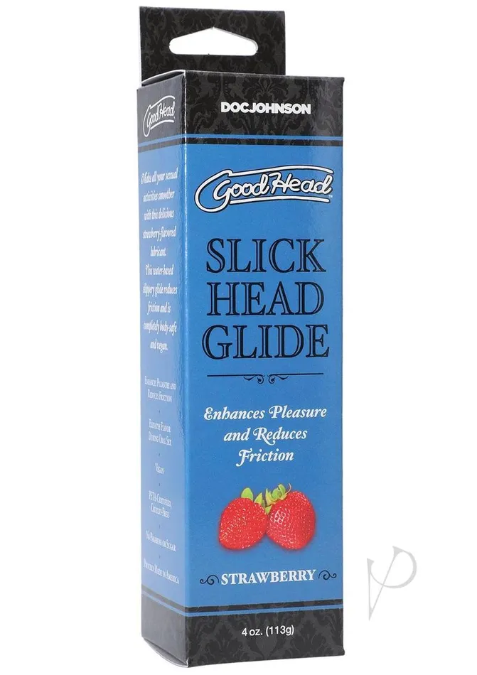 Lubricants Good Head GoodHead Slick Head Glide Water Based Flavored Lubricant Strawberry 4oz Lubricants Good Head GoodHead Slick Head Glide Water Based Flavored Lubricant Strawberry 4oz