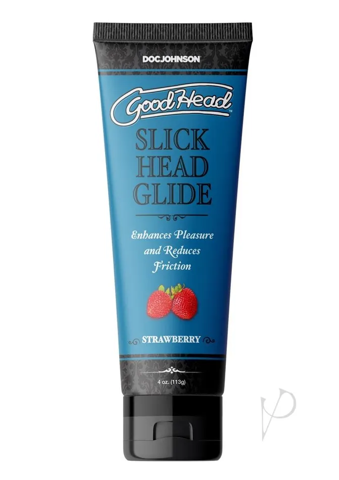 Lubricants Good Head GoodHead Slick Head Glide Water Based Flavored Lubricant Strawberry 4oz Lubricants Good Head GoodHead Slick Head Glide Water Based Flavored Lubricant Strawberry 4oz