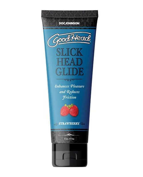 Lubricants Good Head GoodHead Slick Head Glide Water Based Flavored Lubricant Strawberry 4oz Lubricants Good Head GoodHead Slick Head Glide Water Based Flavored Lubricant Strawberry 4oz