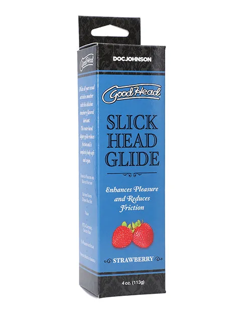 Lubricants Good Head GoodHead Slick Head Glide Water Based Flavored Lubricant Strawberry 4oz Lubricants Good Head GoodHead Slick Head Glide Water Based Flavored Lubricant Strawberry 4oz