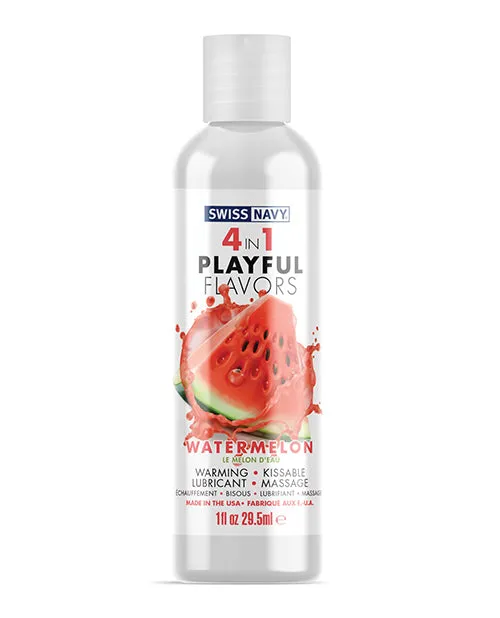 Lubricants Swiss Navy Swiss Navy 4 In 1 Flavored Lubricant 1oz Watermelon Lubricants Swiss Navy Swiss Navy 4 In 1 Flavored Lubricant 1oz Watermelon
