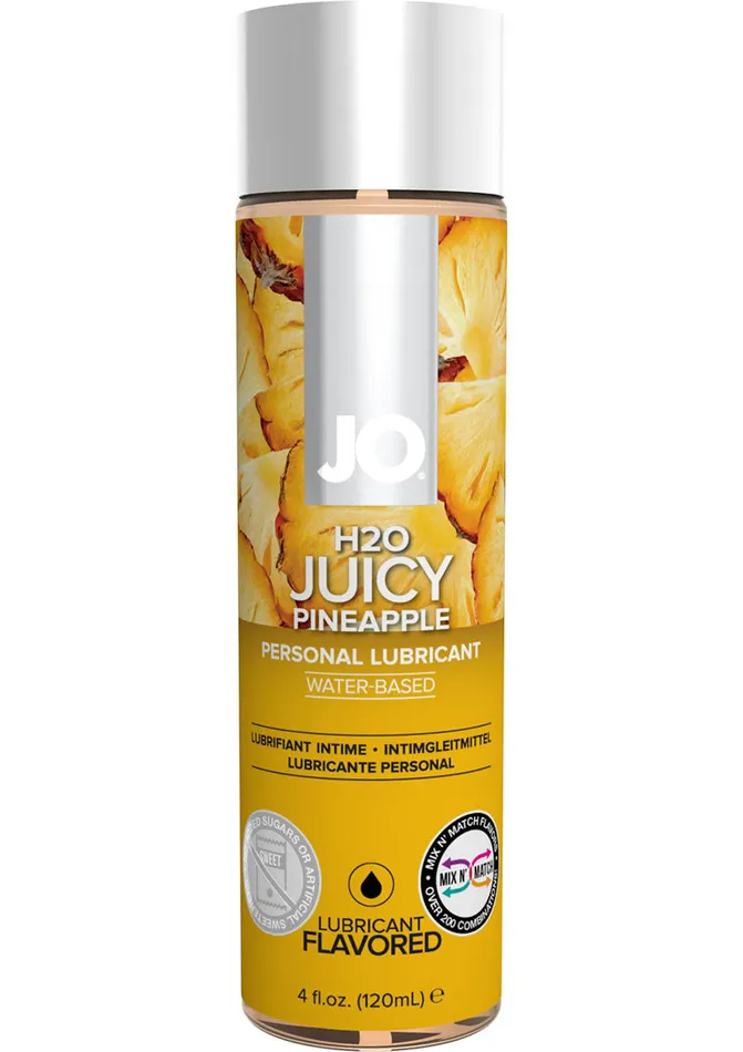 Lubricants System Jo JO H2O Water Based Flavored Lubricant Juicy Pineapple 4oz