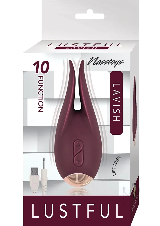 Lustful Lavish Silicone Rechargeable Vibrator Purple Lustful Vibrators