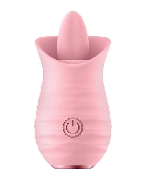 Luv Vibrators Luv Inc Tongue Flickering Vibrator Pink