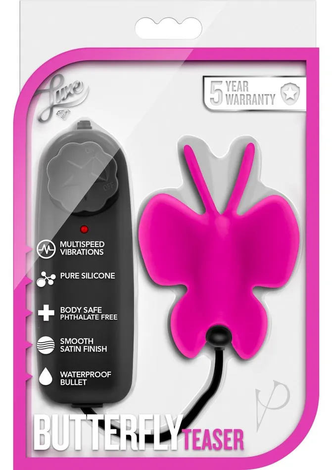 Luxe Female Sex Toys Luxe Butterfly Teaser Silicone Egg with Wired Remote Control Fuchsia Luxe Female Sex Toys Luxe Butterfly Teaser Silicone Egg with Wired Remote Control Fuchsia