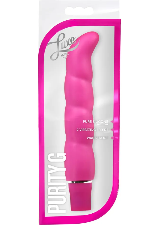 Luxe Luxe Purity G Silicone GSpot Vibrator Pink Vibrators