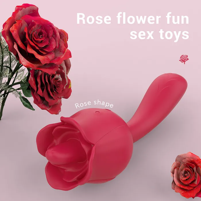 Luxury Rose Flower Handle Vibrator Wild Night Fantasies Vibrators