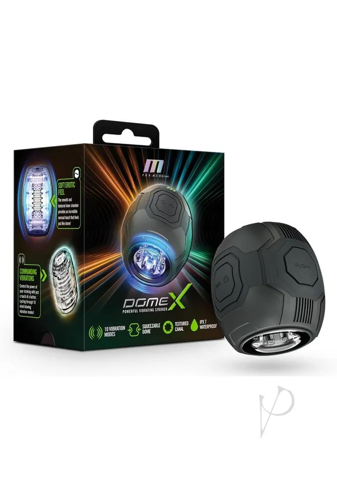 M For Men Male Sex Toys M for Men Dome X Rechargeable Vibrating Masturbator Black M For Men Male Sex Toys M for Men Dome X Rechargeable Vibrating Masturbator Black