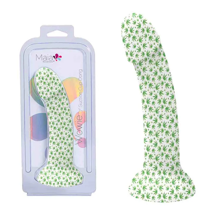 Maia Toys Dildos Maia Wowie 7 Glow in the Dark White Dildo