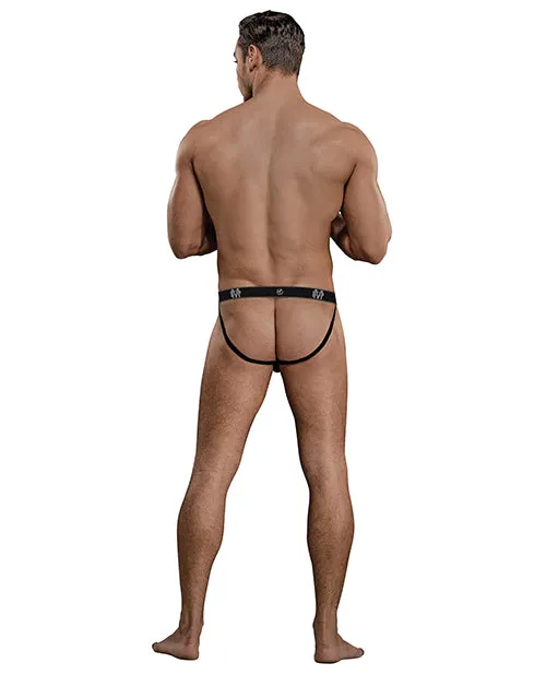 Male Power Bamboo Bamboo Sport Jock Black SM Anal