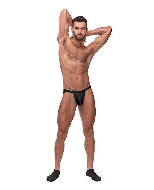 Male Power Cage Matte Strappy Ring Jock Black SM Male Sex Toys Male Power Cage Matte Strappy Ring Jock Black SM Male Sex Toys