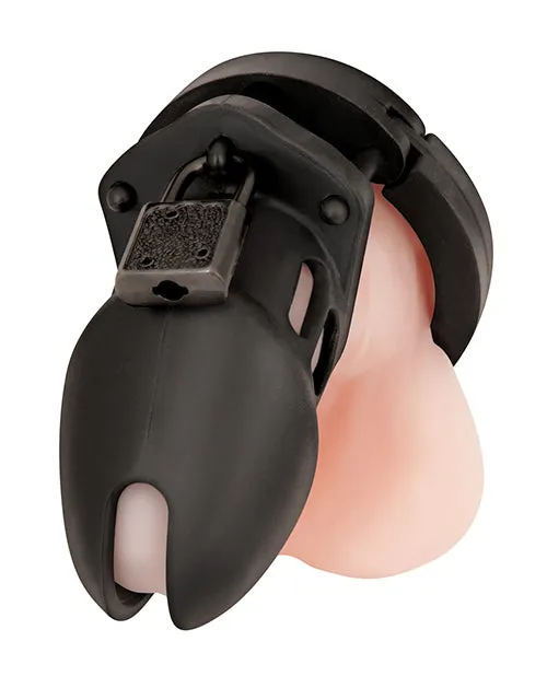 Male Sex Toys Blue Line Cand B Gear Silicone Chastity Cage Black Male Sex Toys Blue Line Cand B Gear Silicone Chastity Cage Black