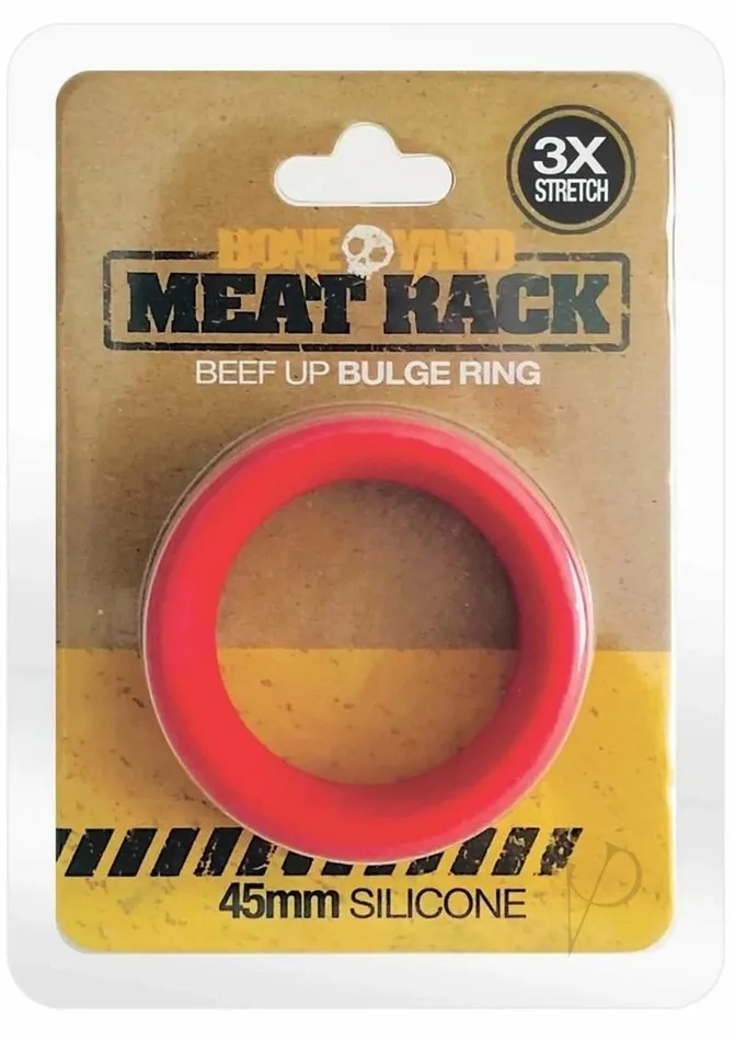 Male Sex Toys Boneyard Boneyard Meat Rack Beef Up Bulge Ring 3X Stretch Silicone Cock Ring Red Male Sex Toys Boneyard Boneyard Meat Rack Beef Up Bulge Ring 3X Stretch Silicone Cock Ring Red