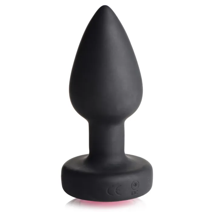 Male Sex Toys Booty Sparks 28X Vibrating Silicone Pink Gem Anal Plug
