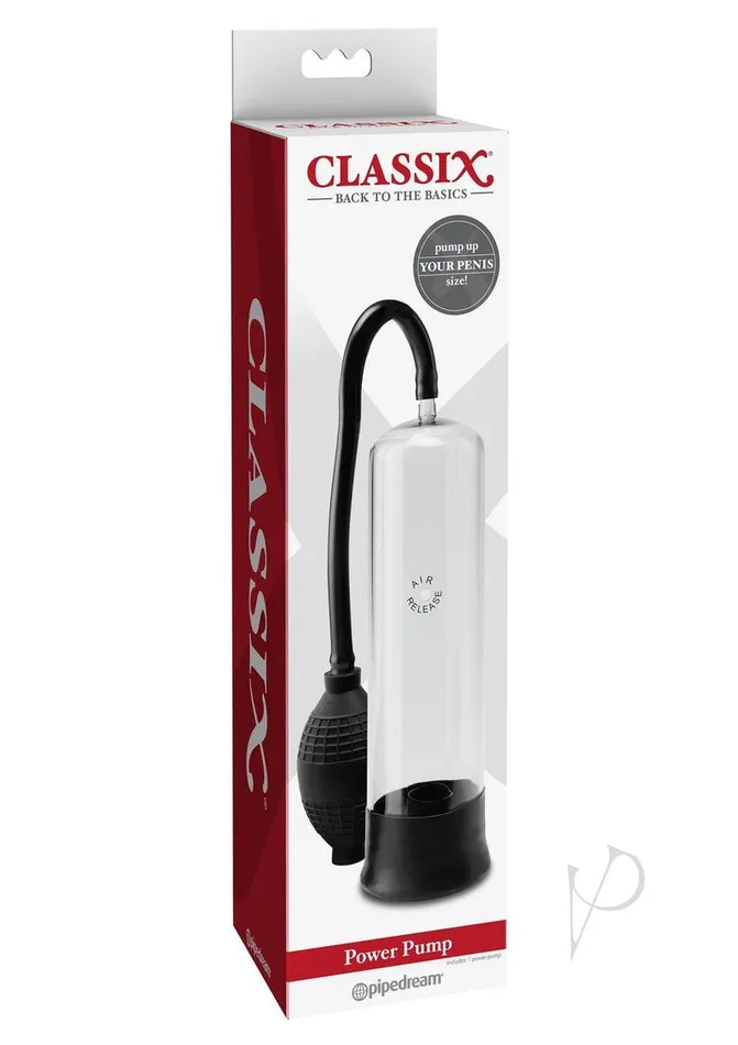 Male Sex Toys Classix Classix Power Pump 75in Clear