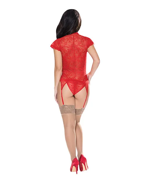 Male Sex Toys Exposed Ooh La Lace Cap Sleeve Basque Tanga Panty Red SM Male Sex Toys Exposed Ooh La Lace Cap Sleeve Basque Tanga Panty Red SM
