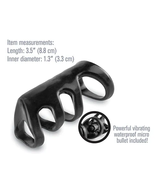 Male Sex Toys Fantasy XTensions Vibrating Power Cage Waterproof 35in Black Fantasy X Tensions