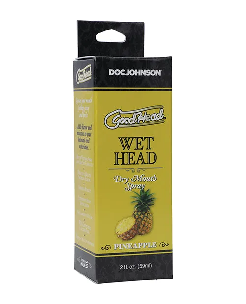 Male Sex Toys Good Head GoodHead Juicy Head Dry Mouth Spray Pineapple 2oz