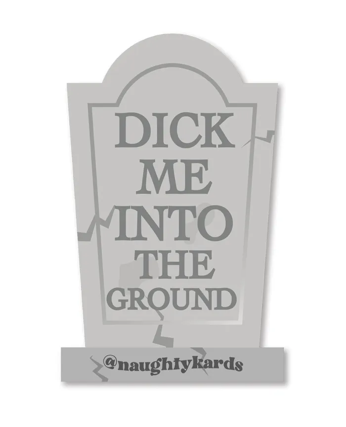 Male Sex Toys Halloween Dick In Ground Sticker Pack of 3 Kush Kards