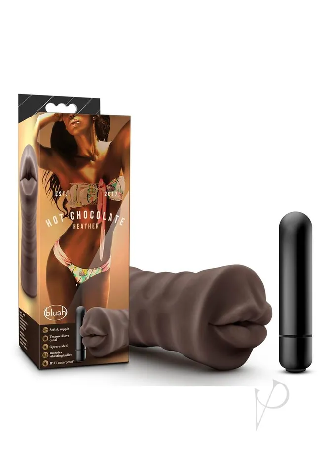 Male Sex Toys Hot Chocolate Hot Chocolate Heather Vibrating Masturbator with Bullet Mouth Chocolate Male Sex Toys Hot Chocolate Hot Chocolate Heather Vibrating Masturbator with Bullet Mouth Chocolate