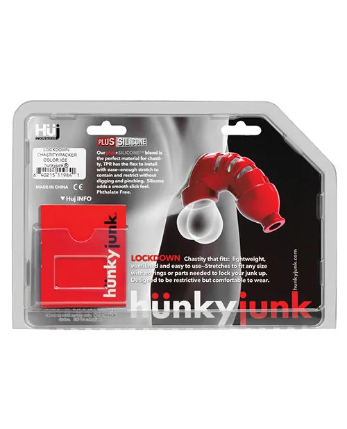 Male Sex Toys Hunkyjunk Hunkyjunk Lockdown Silicone Chastity Cage Clear Male Sex Toys Hunkyjunk Hunkyjunk Lockdown Silicone Chastity Cage Clear