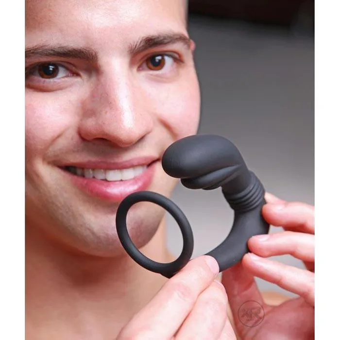 Male Sex Toys Master Series Cobra Silicone Prostate Massager and Cock Ring