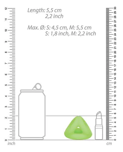 Male Sex Toys Ouch Ouch Cock Ring and Ball Strap Silicone Glow in the Dark Green Male Sex Toys Ouch Ouch Cock Ring and Ball Strap Silicone Glow in the Dark Green