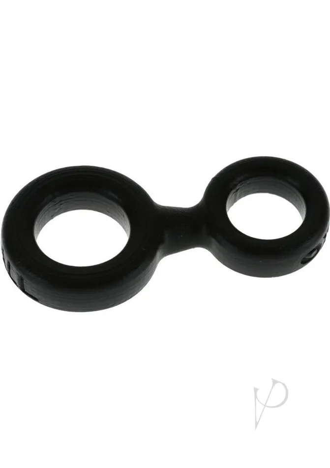 Male Sex Toys Oxballs Oxballs 8Ball Silicone Cock and Ball Ring Black