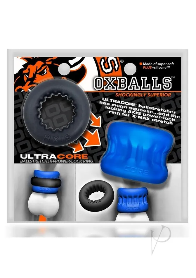 Male Sex Toys Oxballs Ultracore Core Ballstretcher with Axis Ring Blue Ice Male Sex Toys Oxballs Ultracore Core Ballstretcher with Axis Ring Blue Ice