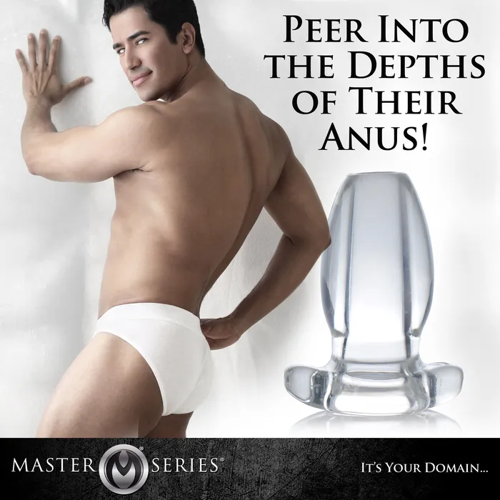 Male Sex Toys PeepHole Clear Hollow Anal Plug Master Series