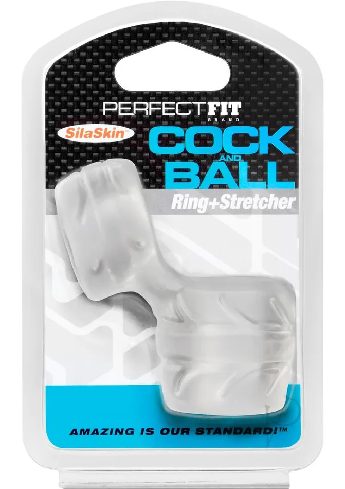Male Sex Toys Perfect Fit Perfect Fit Cock and Ball Ring Stretcher SilaSkin Clear Male Sex Toys Perfect Fit Perfect Fit Cock and Ball Ring Stretcher SilaSkin Clear