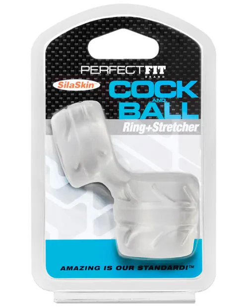 Male Sex Toys Perfect Fit Perfect Fit Cock and Ball Ring Stretcher SilaSkin Clear Male Sex Toys Perfect Fit Perfect Fit Cock and Ball Ring Stretcher SilaSkin Clear