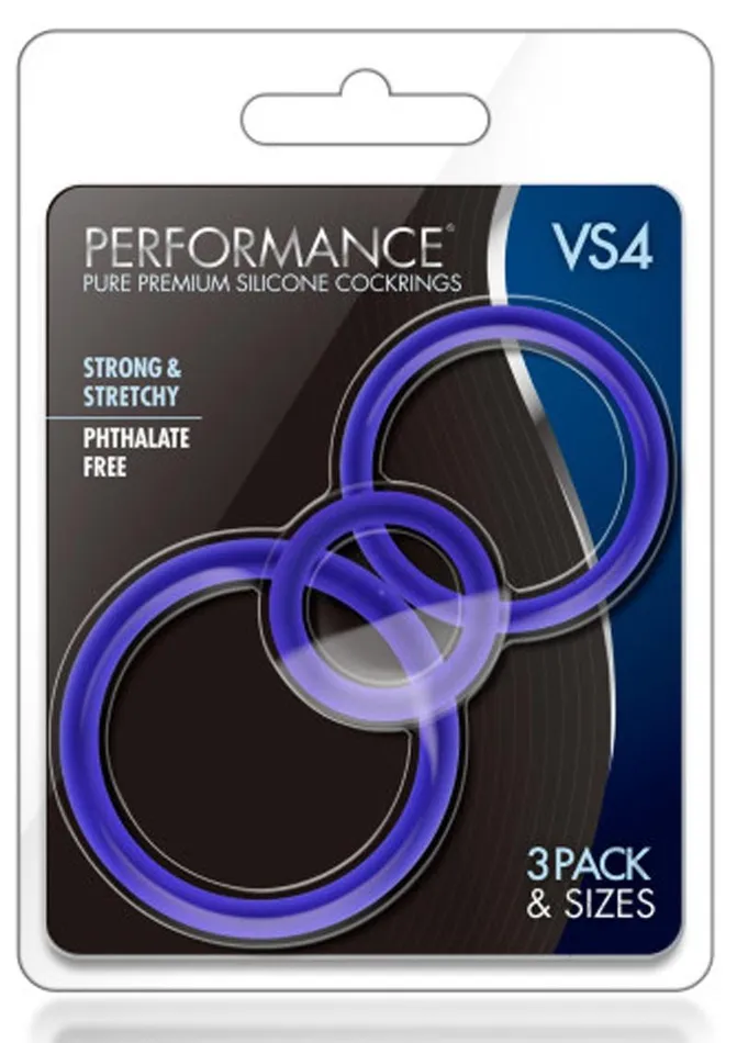 Male Sex Toys Performance Performance VS4 Pure Premium Silicone Cock Ring Set 3 Sizes Indigo Male Sex Toys Performance Performance VS4 Pure Premium Silicone Cock Ring Set 3 Sizes Indigo