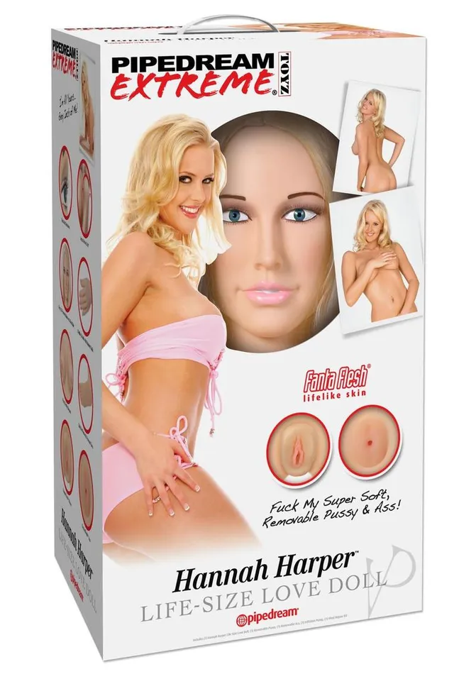 Male Sex Toys Pipedream Extreme Toyz Pipedream Extreme Dollz Hannah Harper LifeSize Love Doll