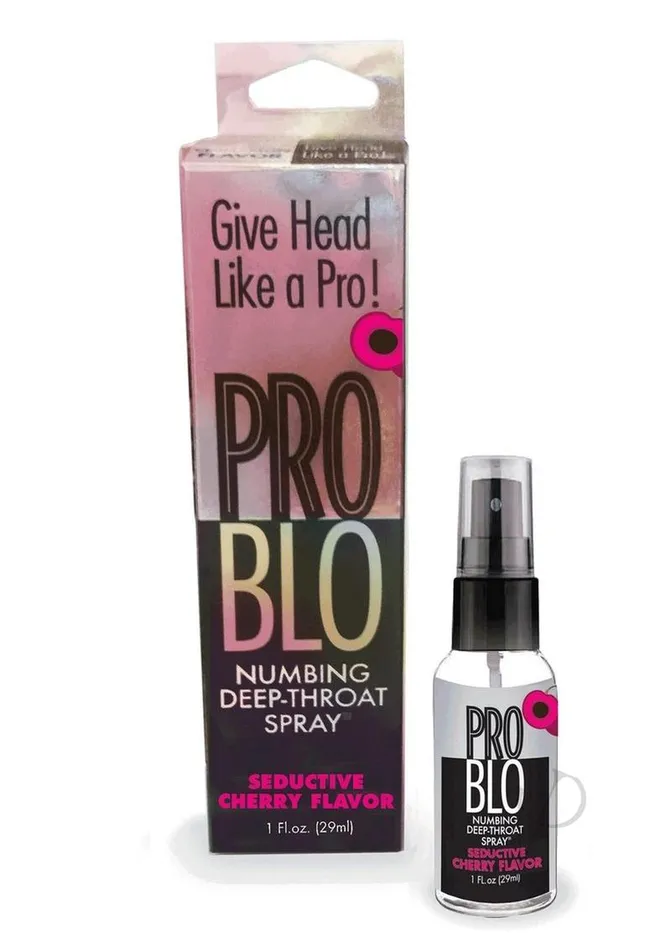 Male Sex Toys Problo ProBlo Numbing DeepThroat Spray 1oz Seductive Cherry