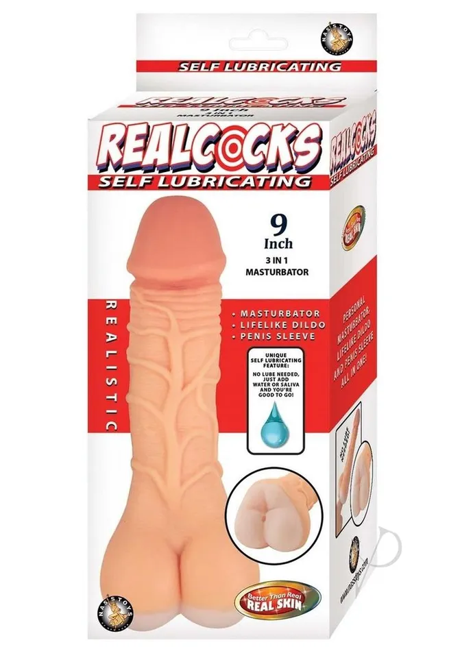 Male Sex Toys Realcocks Realcocks Self Lubricating 9 3 in 1 Masturbator White Male Sex Toys Realcocks Realcocks Self Lubricating 9 3 in 1 Masturbator White